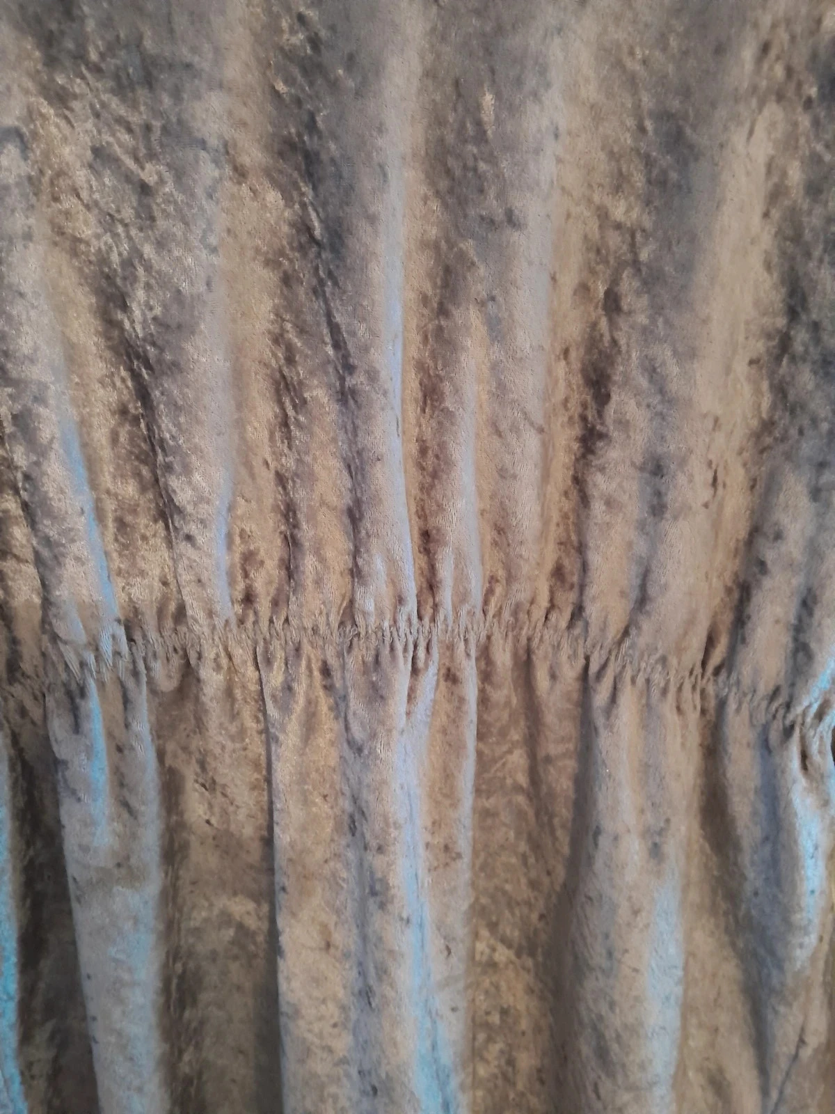 Blusa feminina em veludo leve, cor cinza, tamanho 38 – photo 2